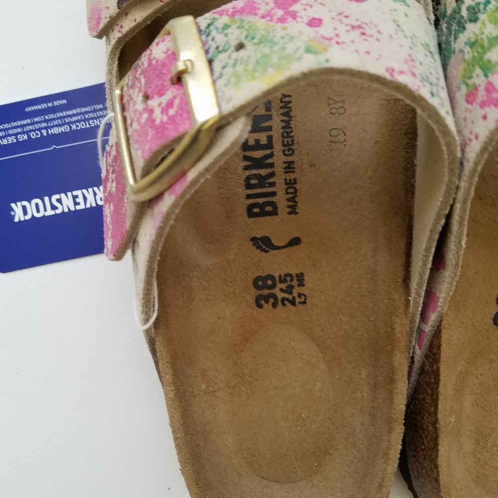 Birkenstock Arizona Flower Crush Beige Suede - Picture 6 of 7